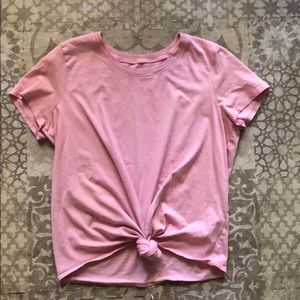 Madewell front-tie t shirt